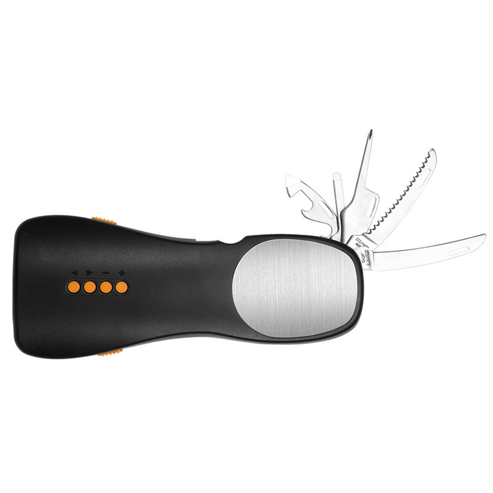 Manual Flashlight W/ Radio Knife Sets Power Bank 5