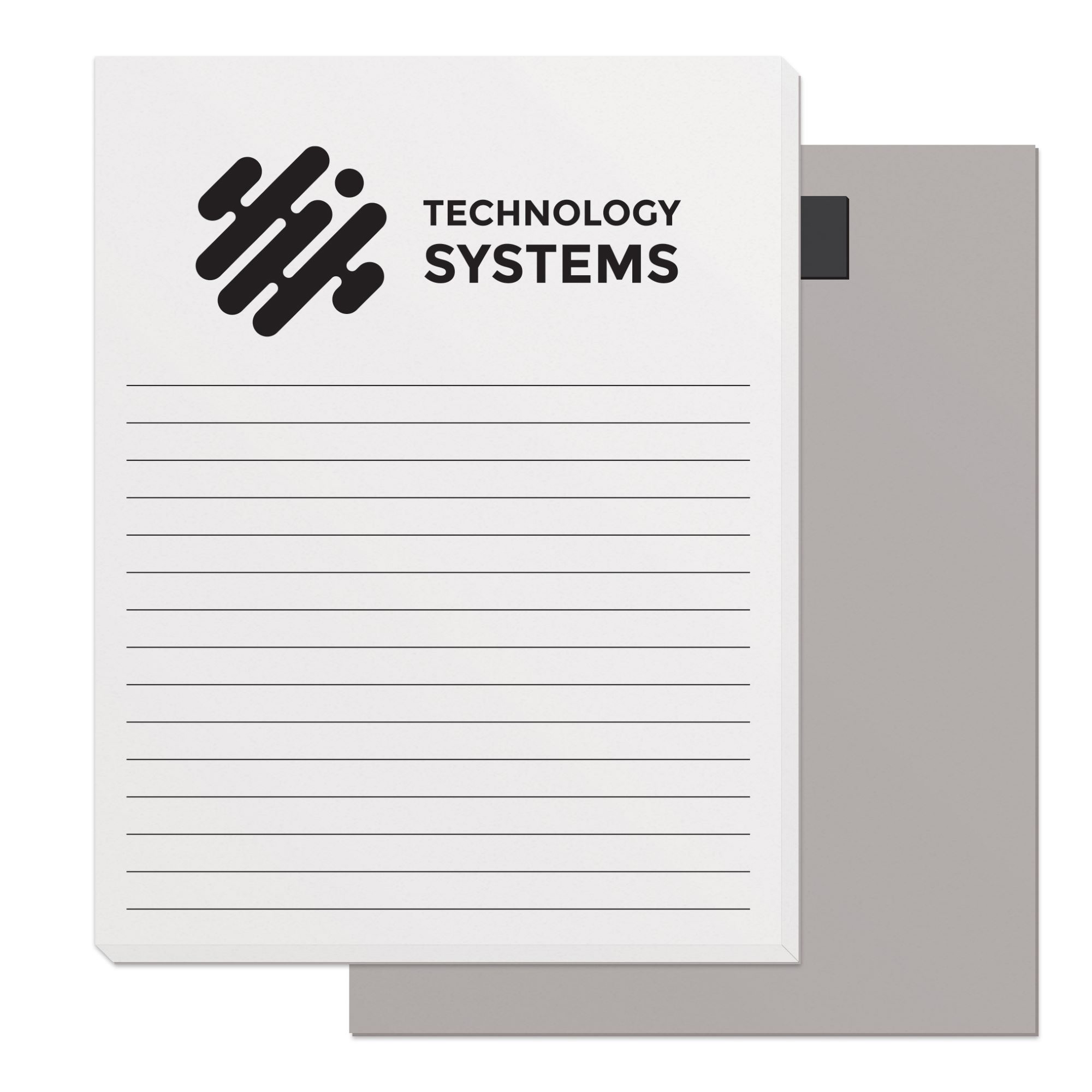 50 Page Magnetic Note-Pads with Black Imprint (4.25"x5.5") 2