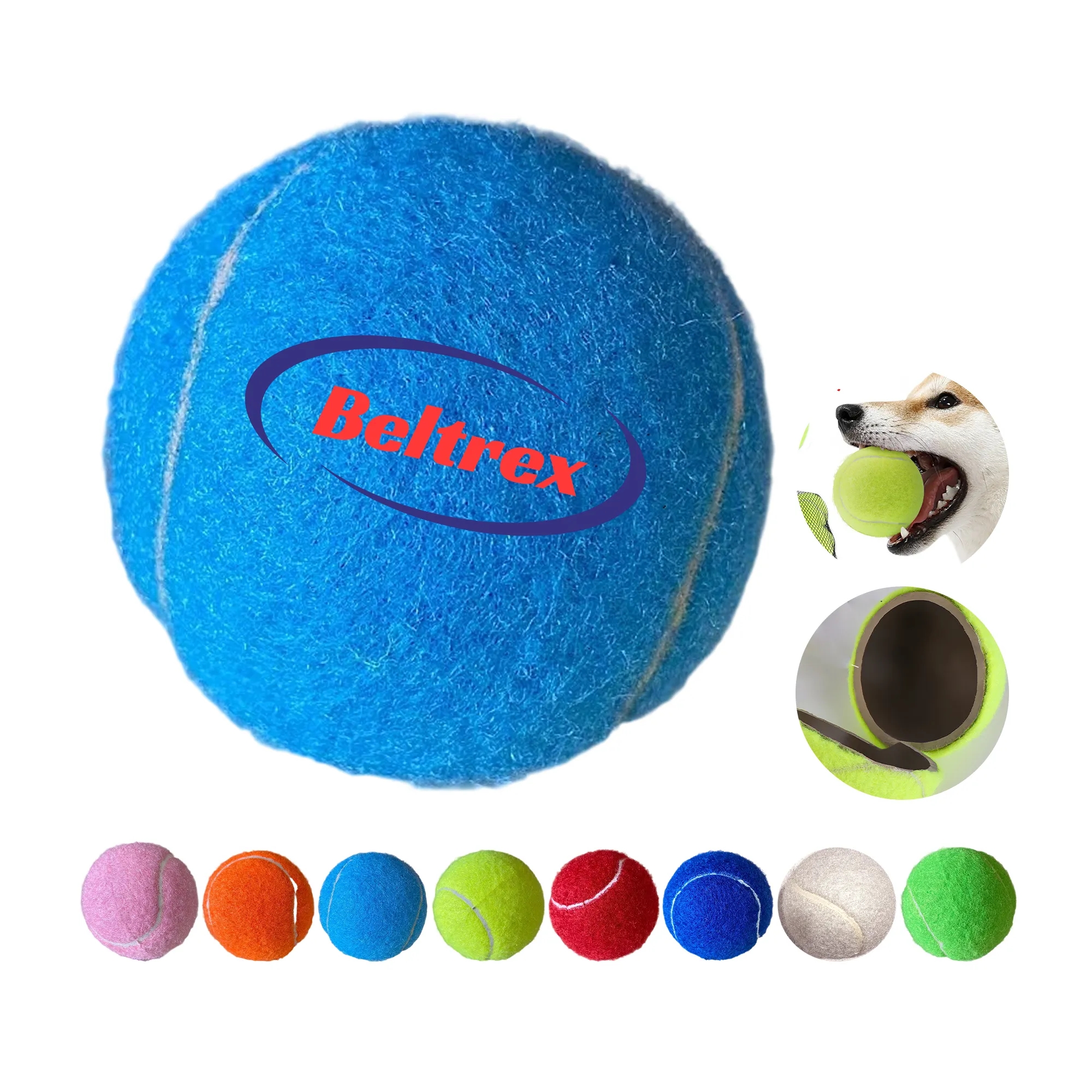 Rubber Dog Tennis Ball 8