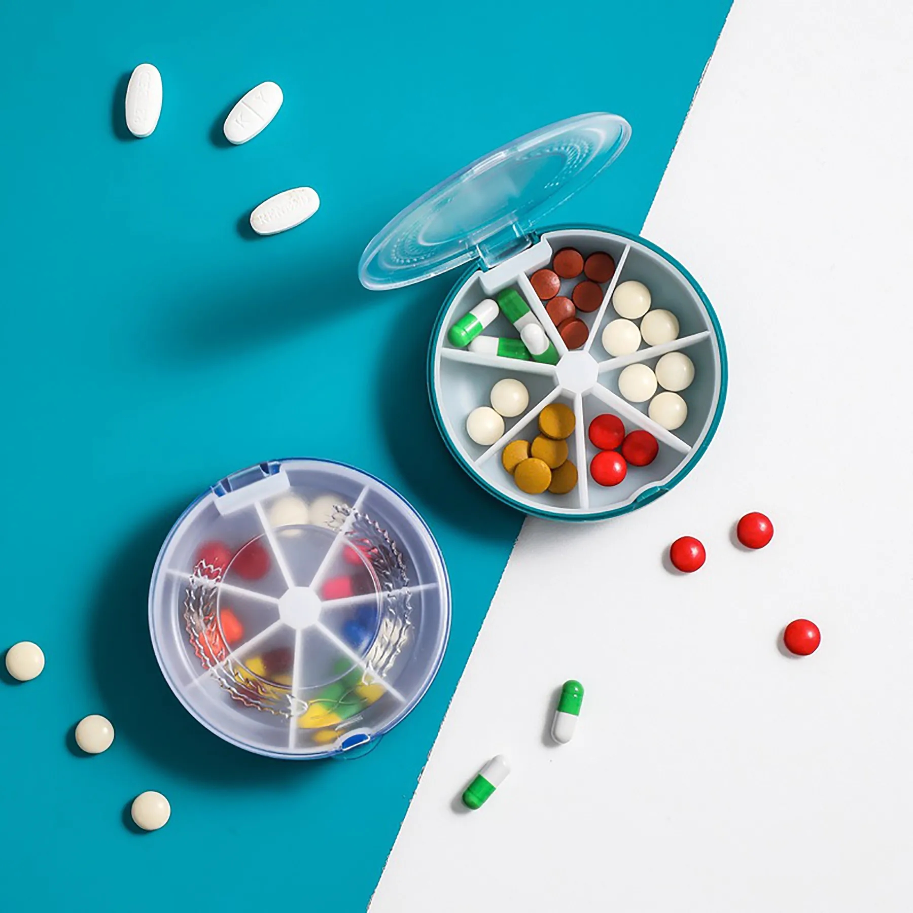 Pill Organizer Weekly Case 7 Day 3 Times Medicine 1