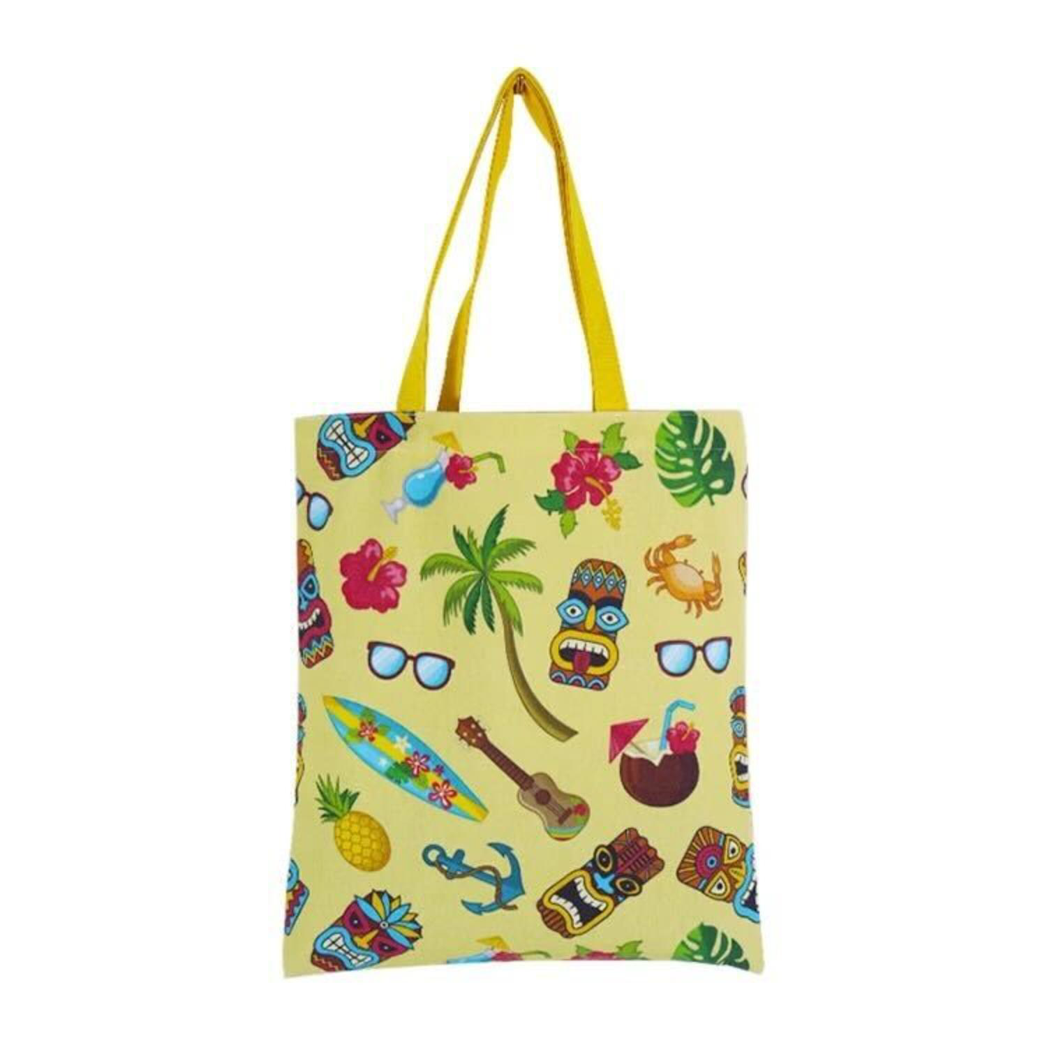 12 Oz Sublimated Sturdy Poly Canvas Tote Bag (14" x 16") 6
