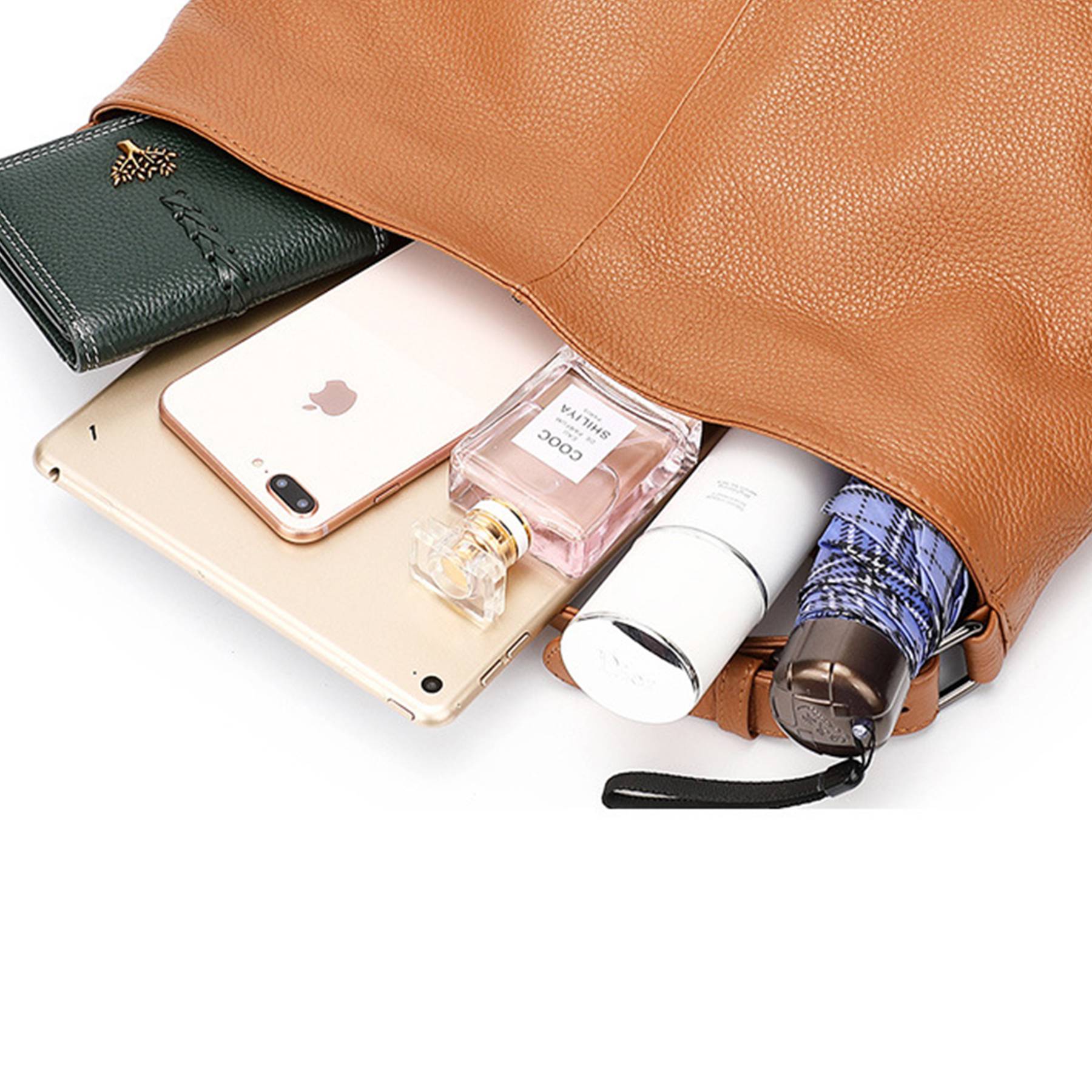 Women Soft Shoulder Tote Leather Handbags 5