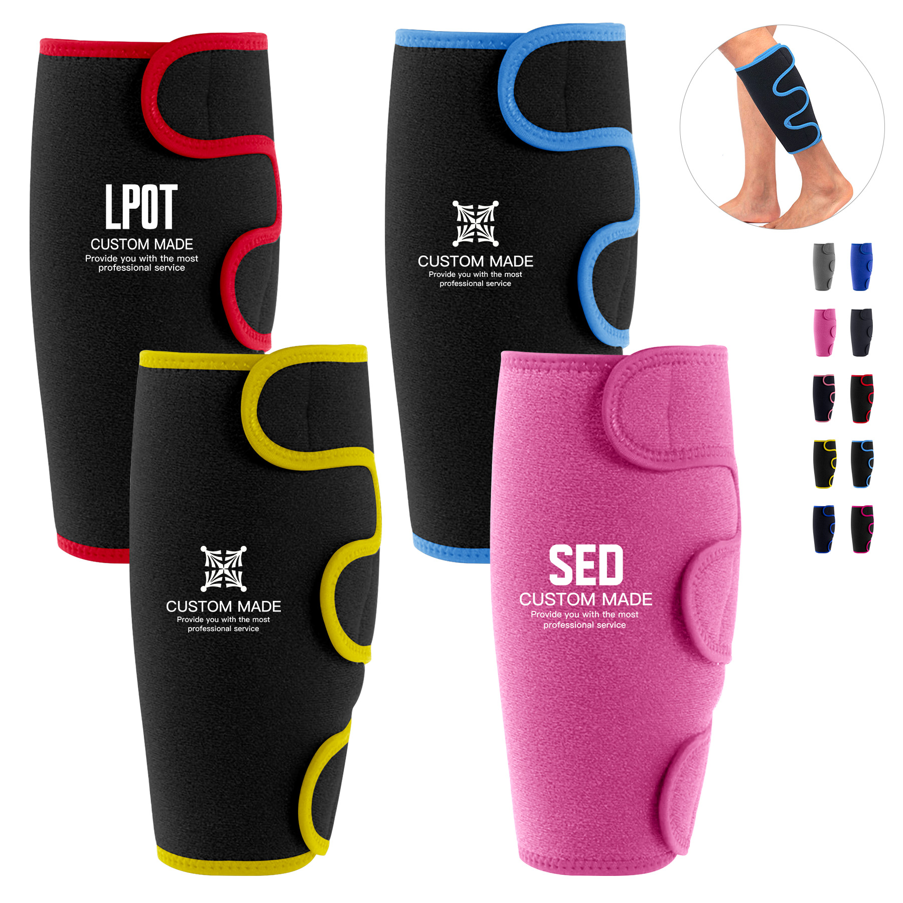 Adjustable Compression Neoprene Leg Sleeve 4