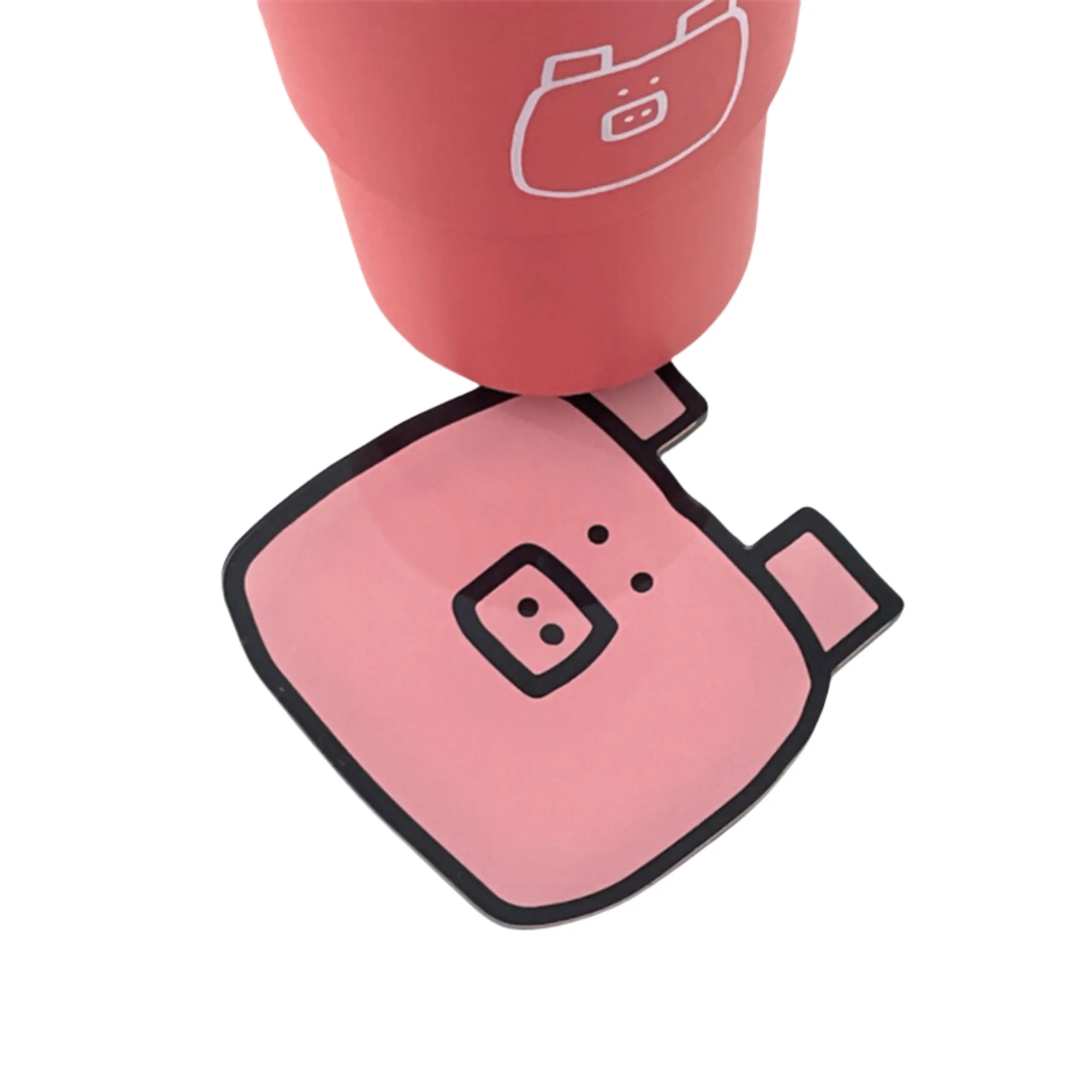 Cute Little Pig Acrylic Coaster 3