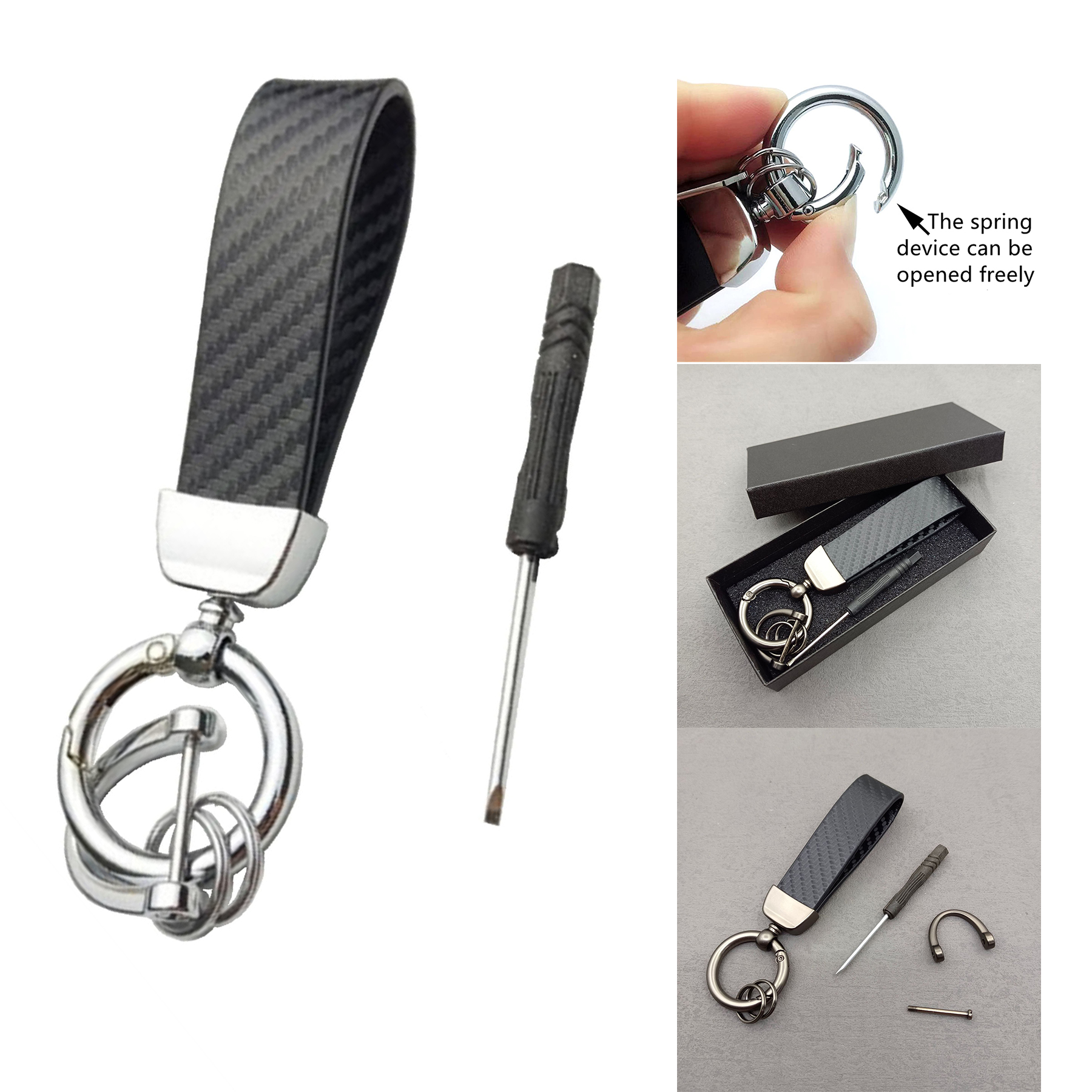 Microfiber leather key chain 2