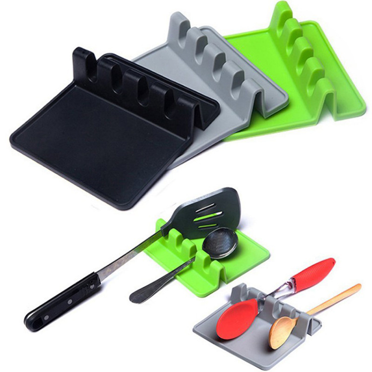 Silicone Utensil Rest with Drip Pad 2