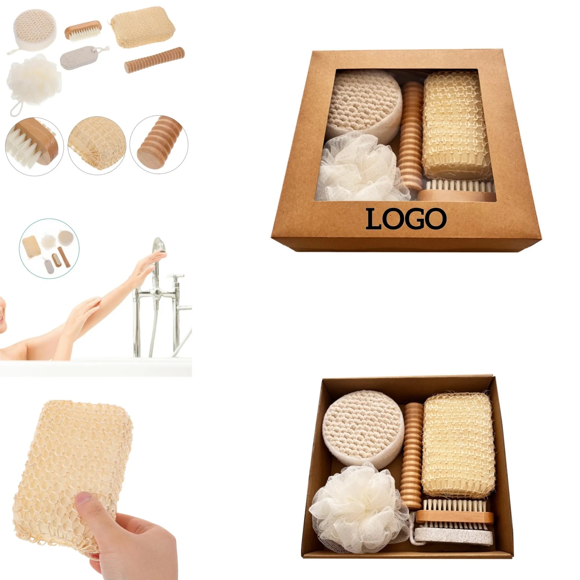 Luxury 6-Piece Bath Set for Spa-Quality Relaxation&Skin Care 1