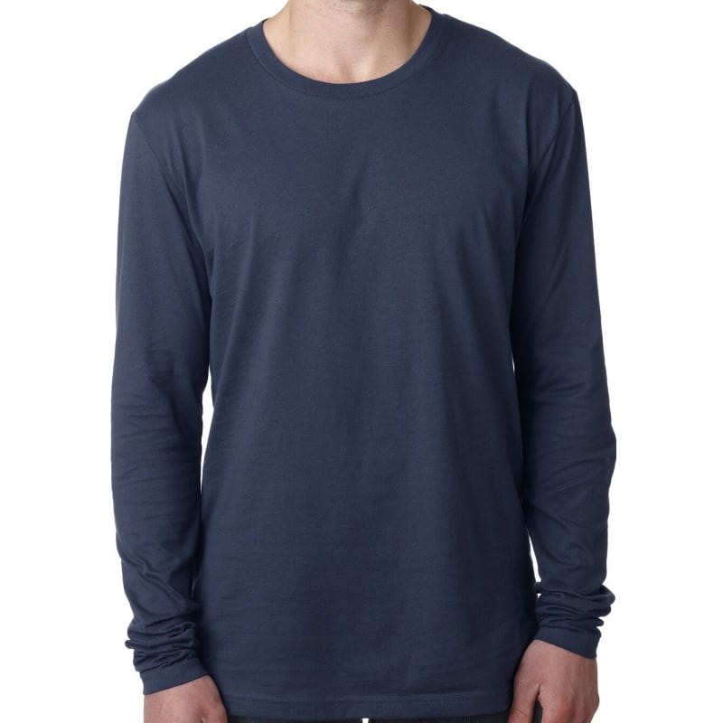 Next Level Mens Cotton Long-Sleeve Crew 10