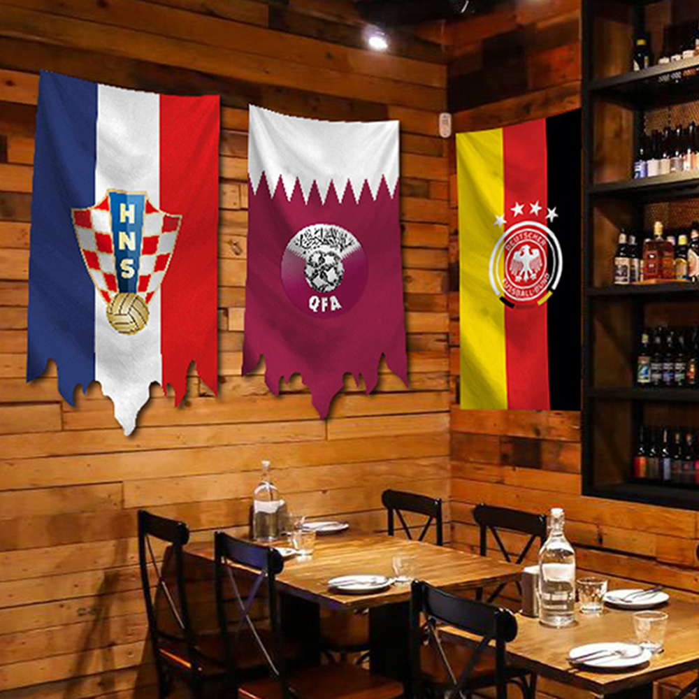 125X75CM Qatar World Cup Hanging Flag 5