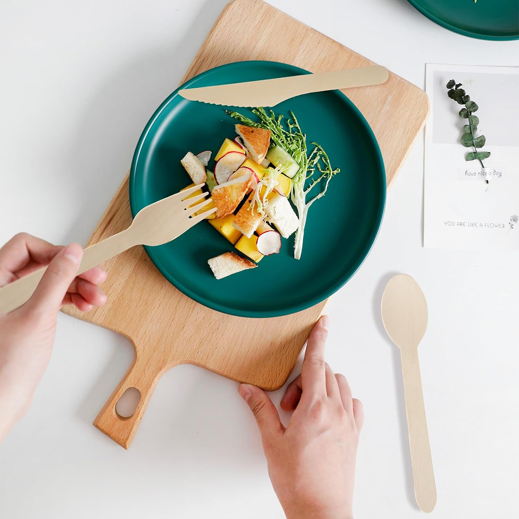 Disposable Wooden Spoons -Pack Of 100 4