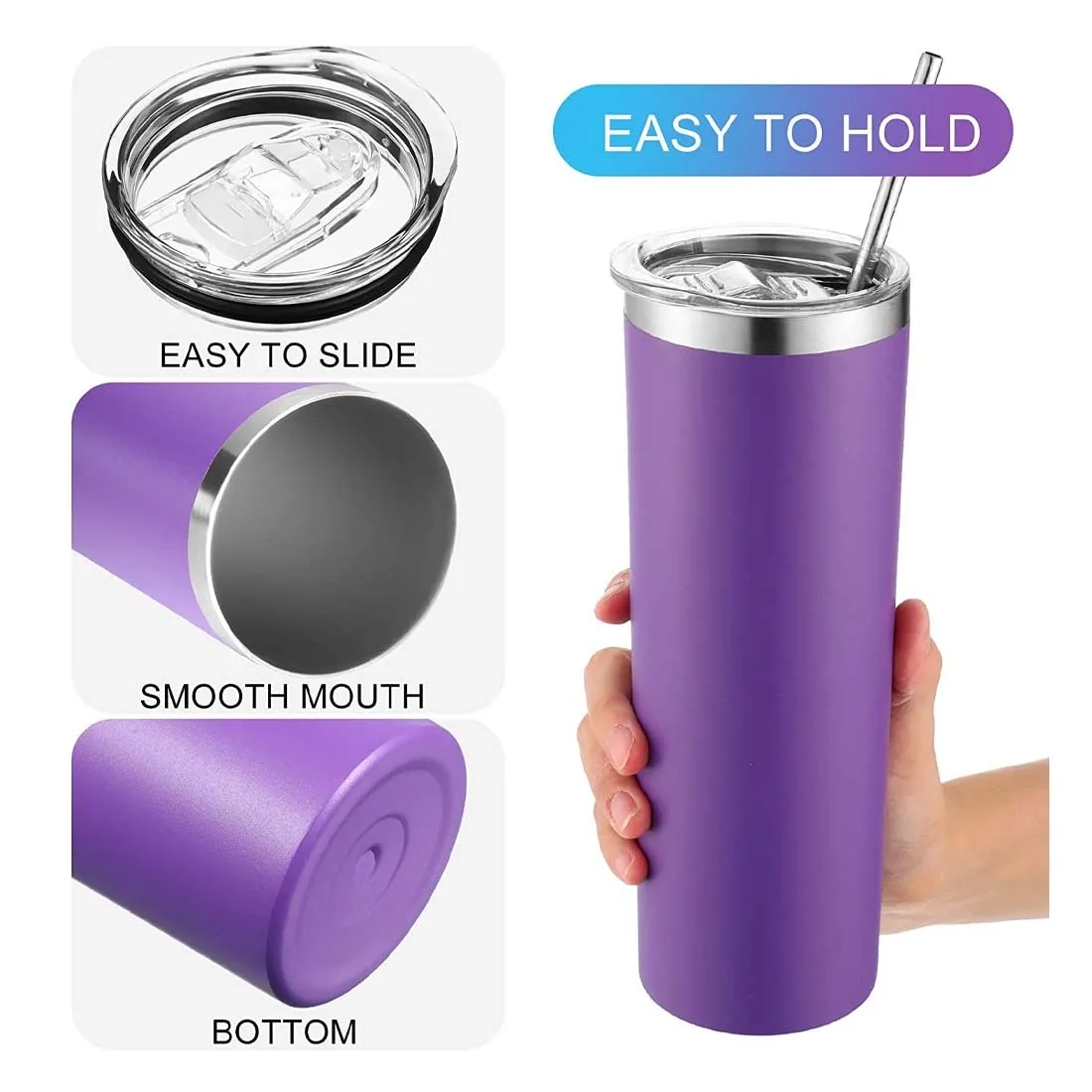 20 Oz Sublimation Skinny Stainless Steel Tumbler 4