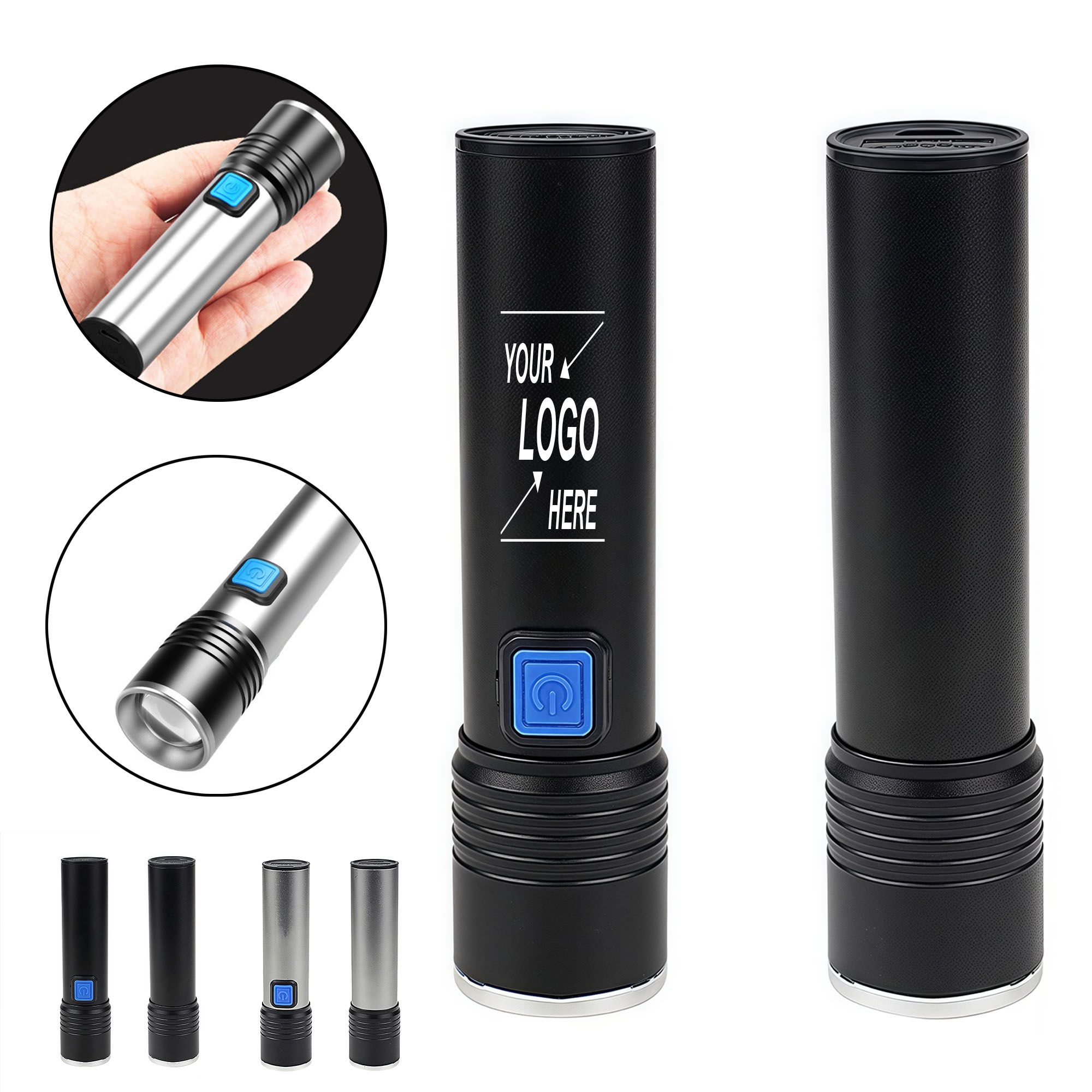 Custom Zoomable Flashlight with Logo 4