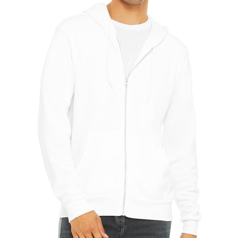 Bella Unisex Poly-Cotton Fleece Full-Zip Hoodie 9