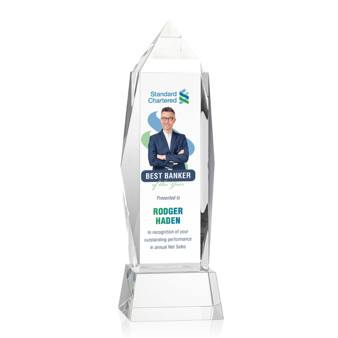 Bloomington VividPrint™ Award on Base - Clear 9