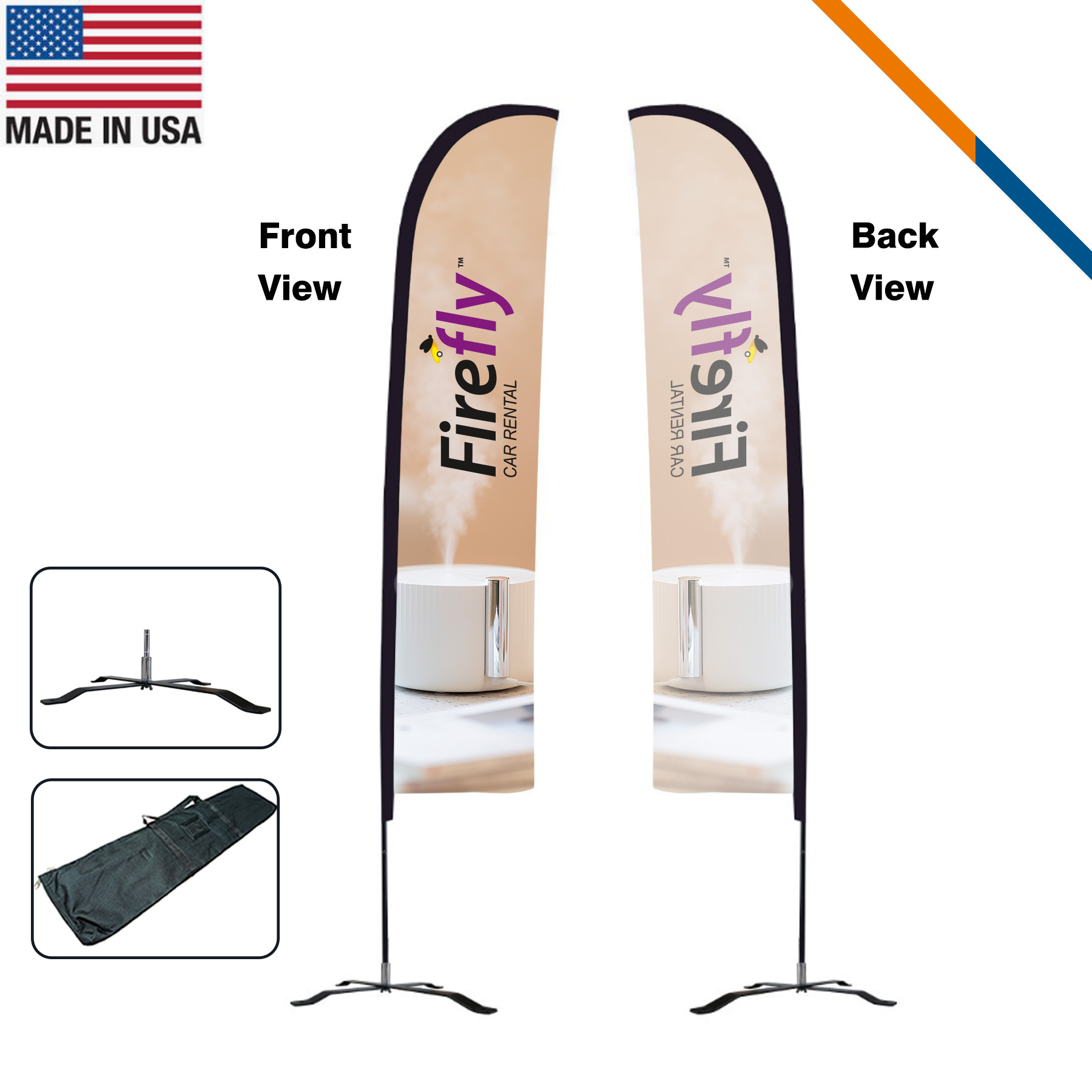 13' Rivo Single-Sided Straight Flag 2
