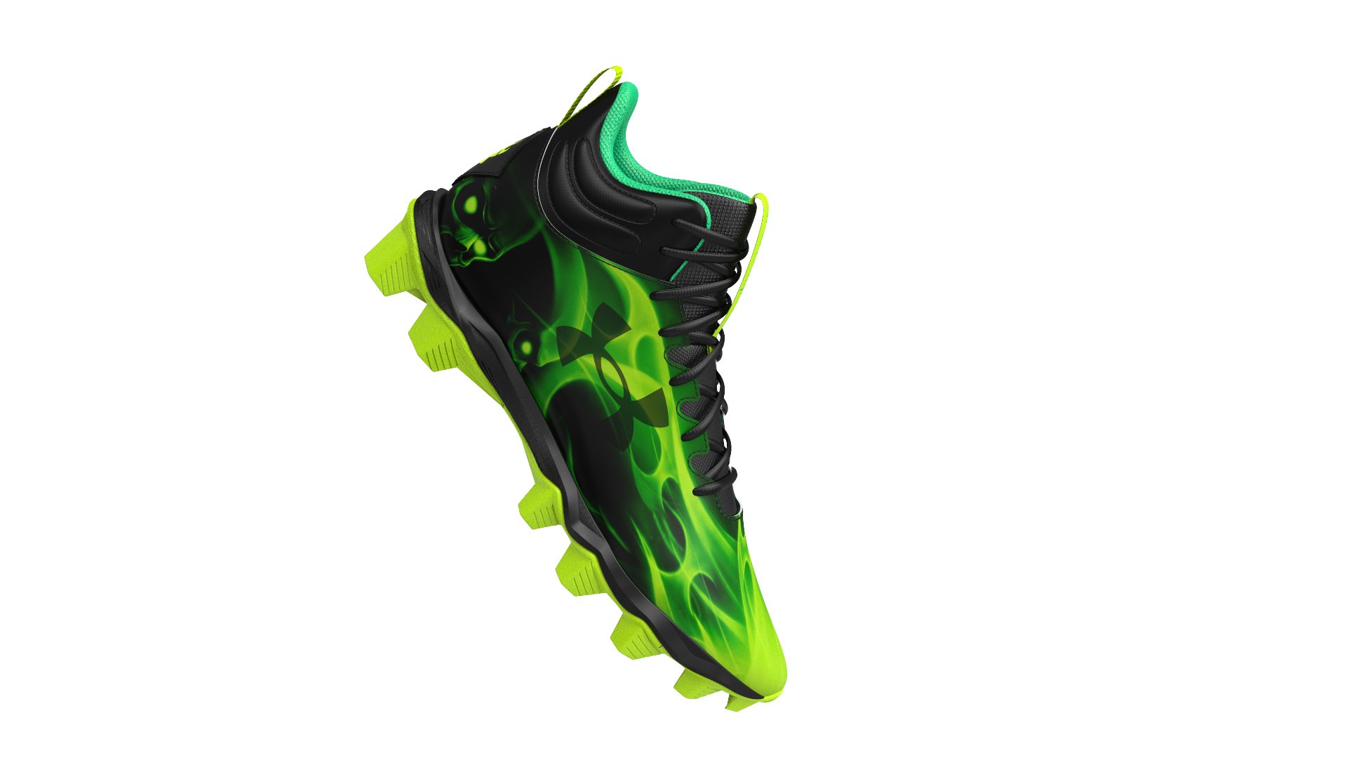 Boys' UA Spotlight Franchise RM Slime Jr. Football Cleats 2
