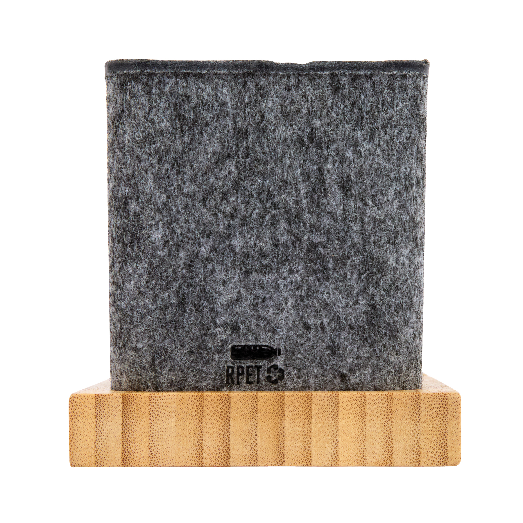 Renton Recycled Felt and Bamboo Pen/Device/Card Holder 1