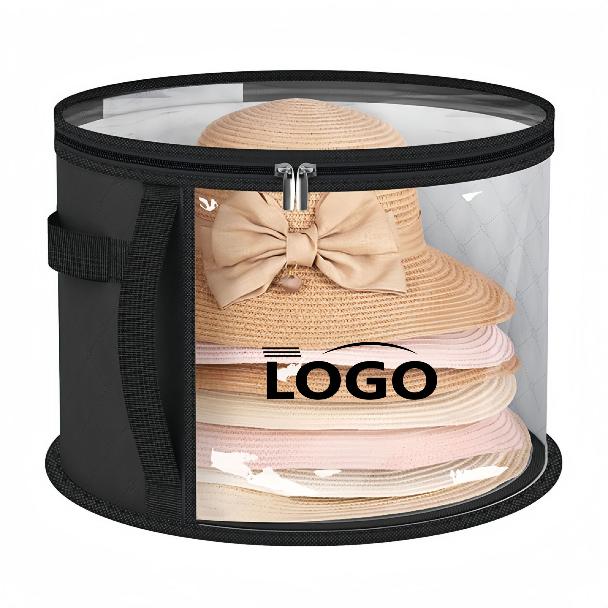Foldable round hat non-woven storage bag 2