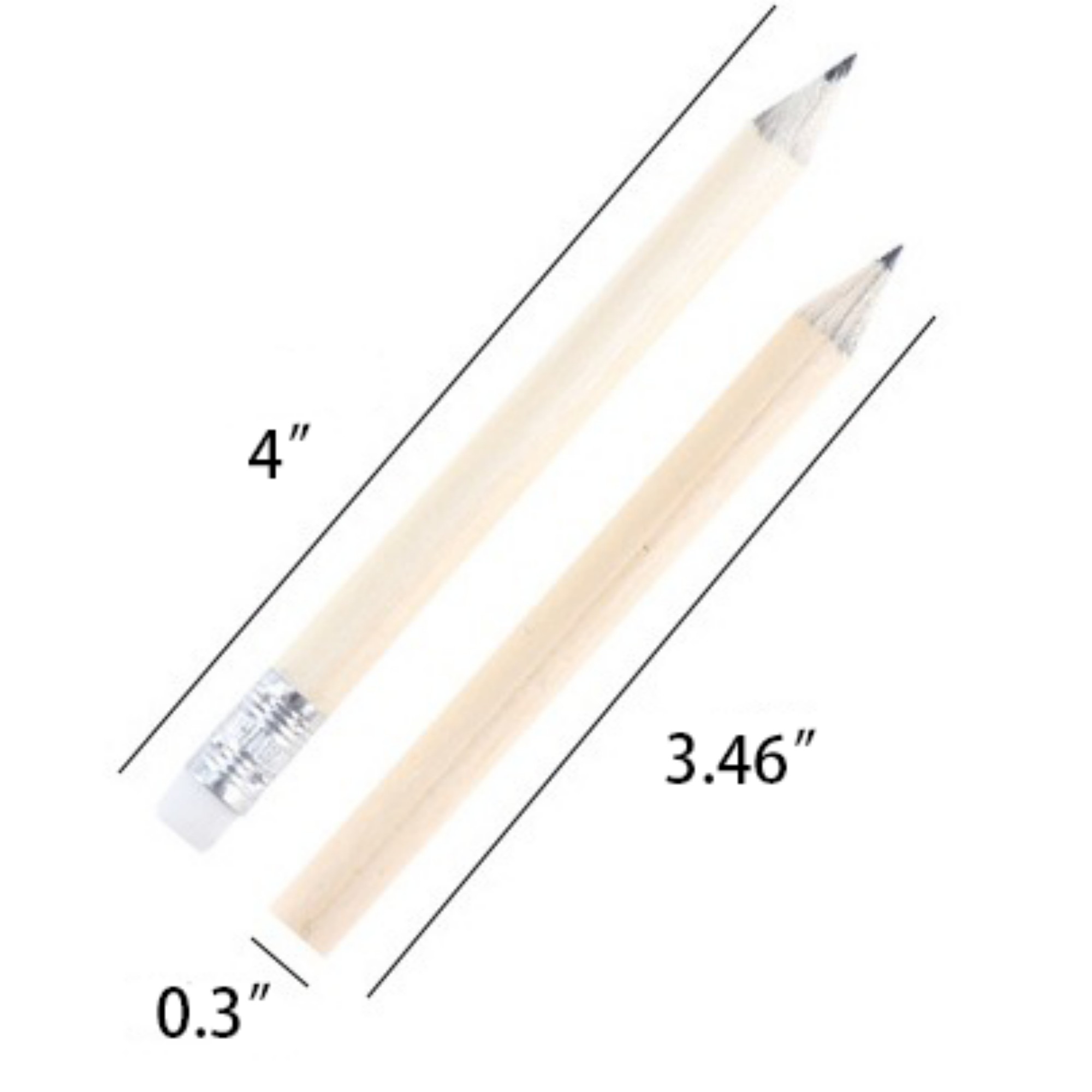 Wooden Pencil With Eraser Tip 1
