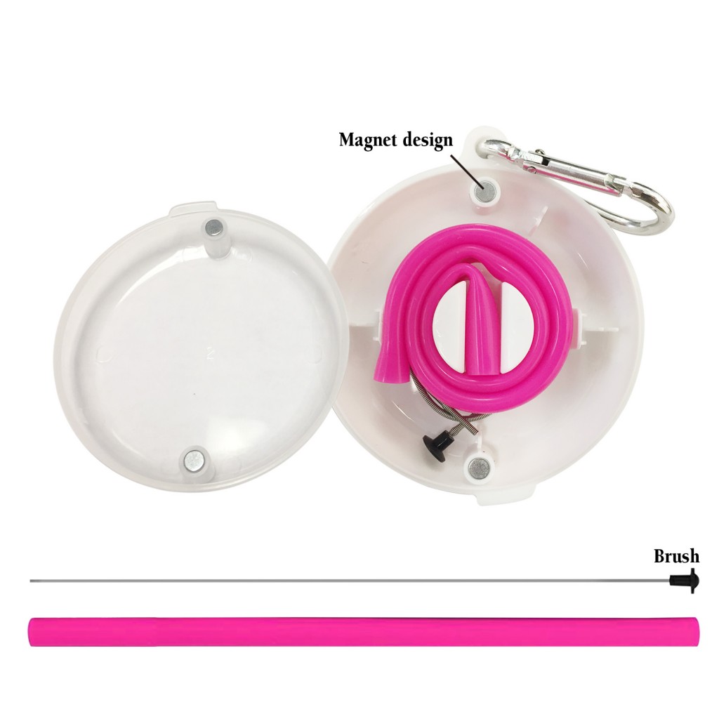 Reusable Slicone Straw with Carring Case 3