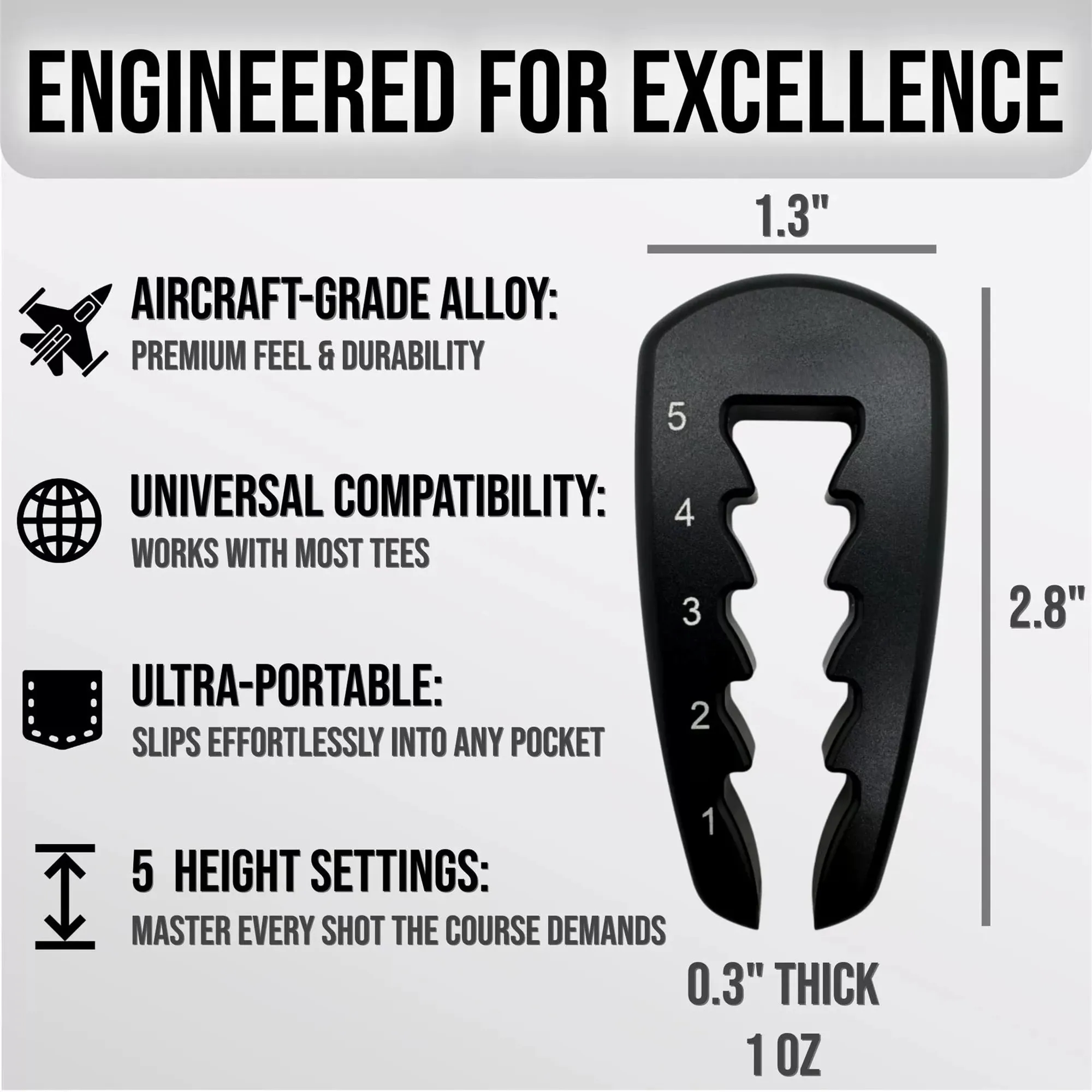 Golf Tee Height Tool 7