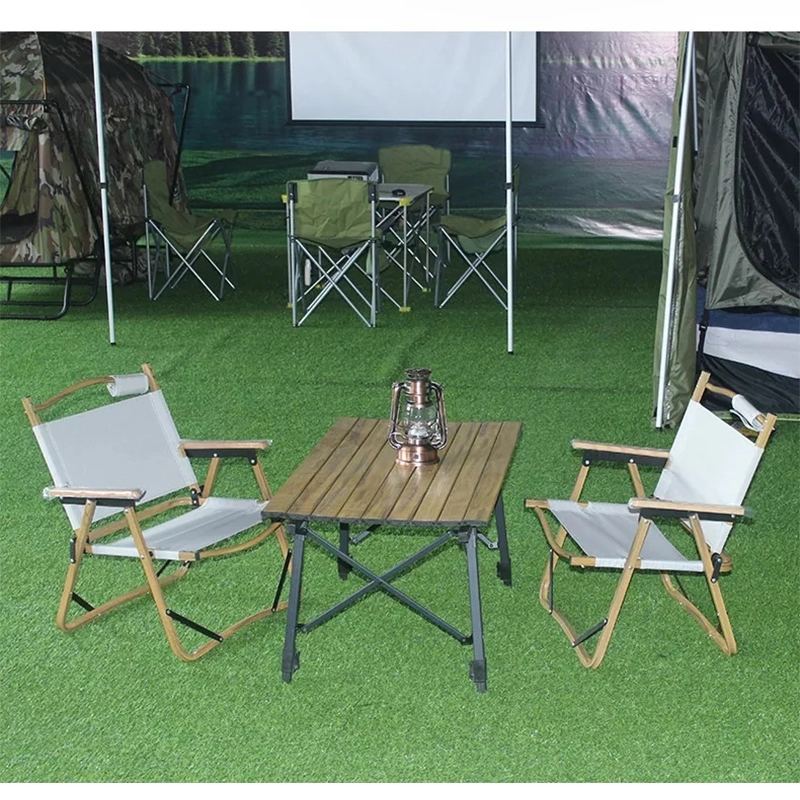 Outdoor Foldable Backpack Portable Wood Camping Chairs 9
