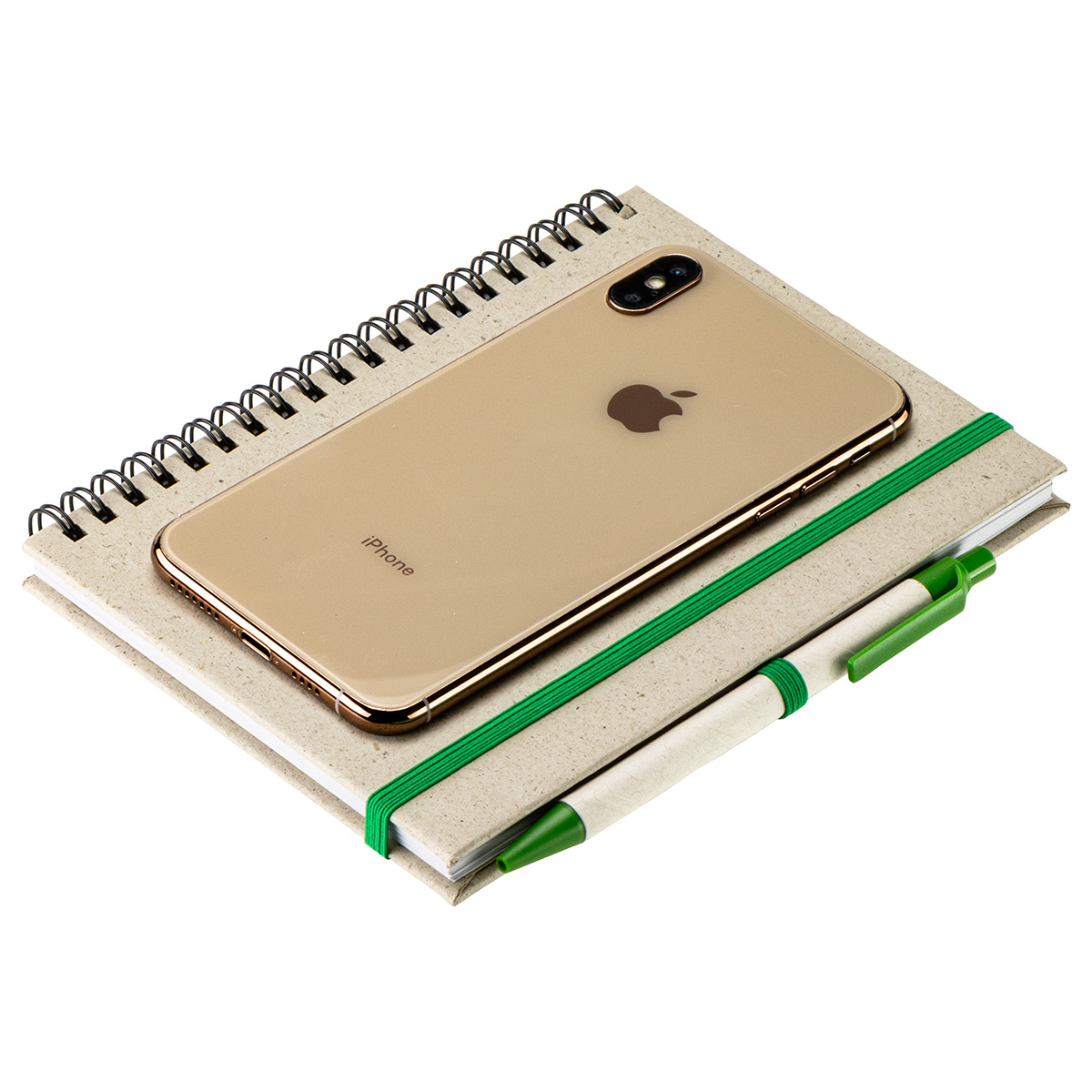 Prairie Fragrant Grass Recycled Spiral Notebook with Pen 9