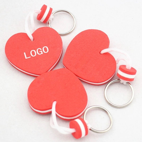 Heart shape EVA Floating Key Chain 2
