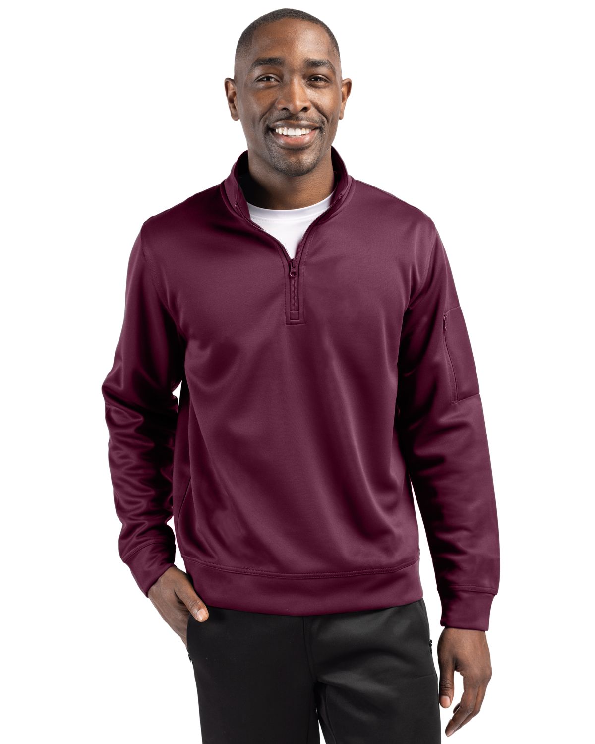 Clique Lift Solution-dyed Performance Unisex Half Zip Sweatshirt 8