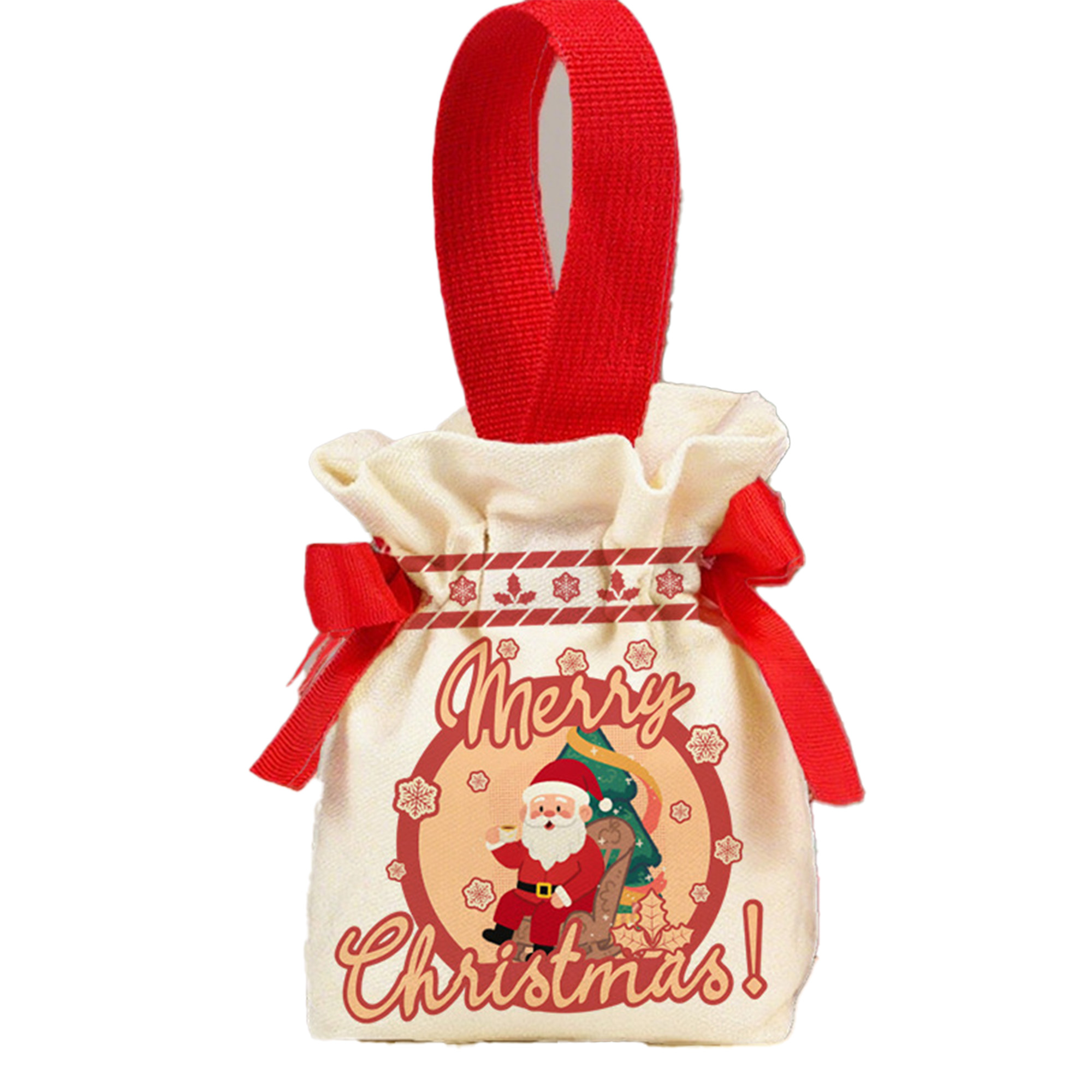 Christmas Candy Canvas Bag, custom tote bag with logo imprint 3