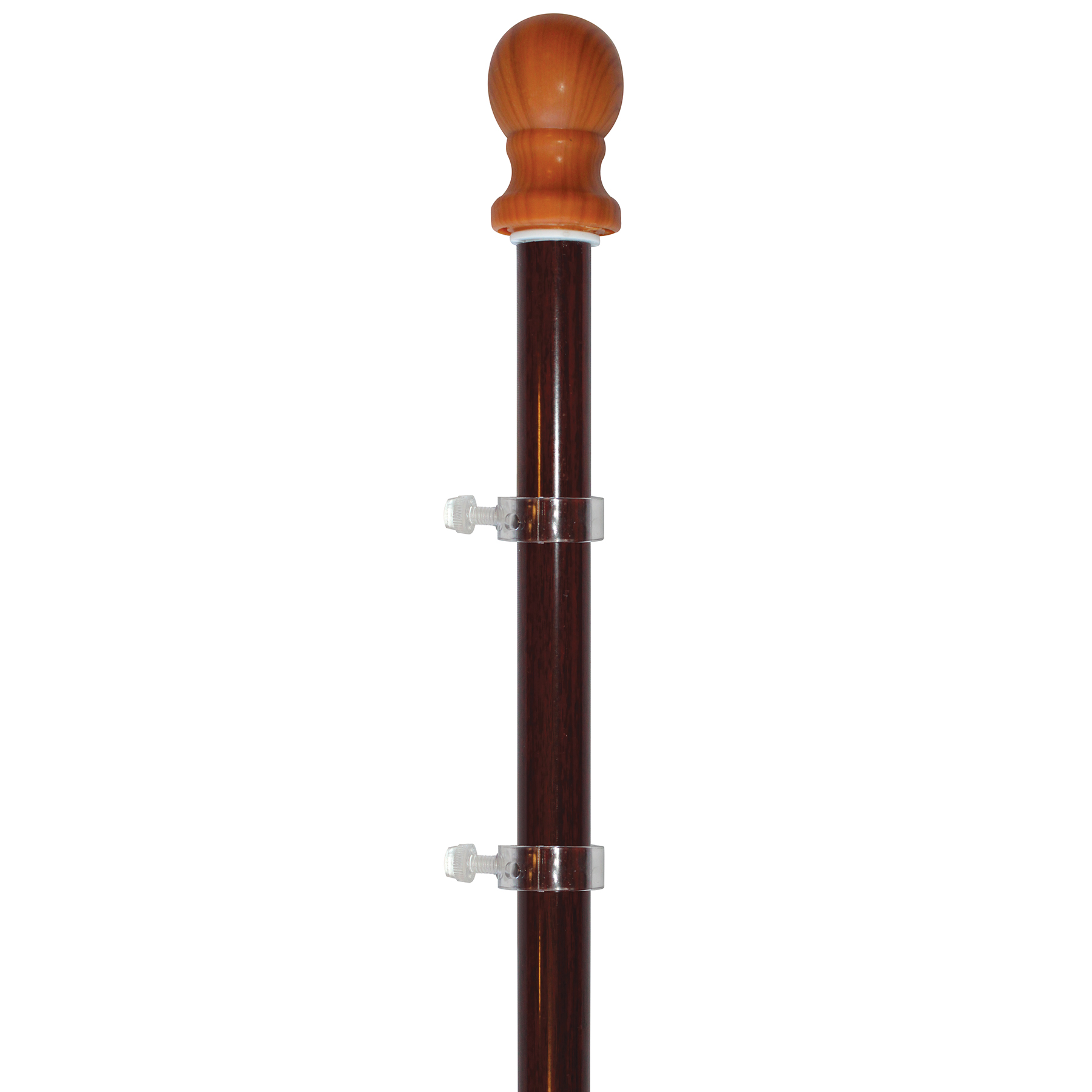 5' Wood Finish Aluminum Pole 2
