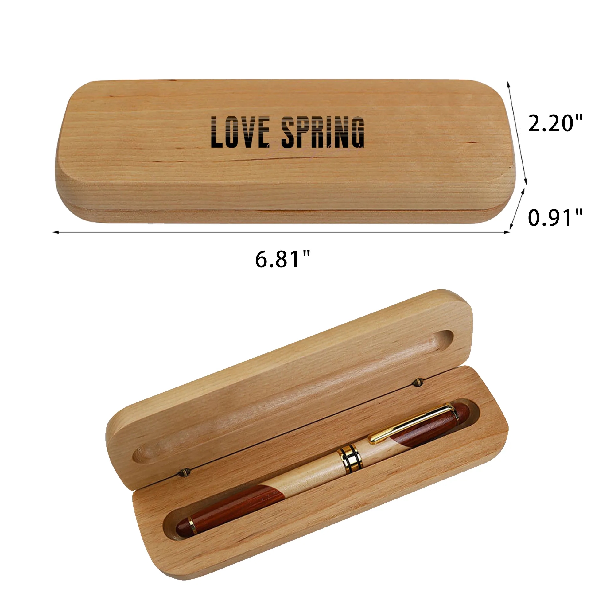 The vintage pen case for high-end wooden fountain pens