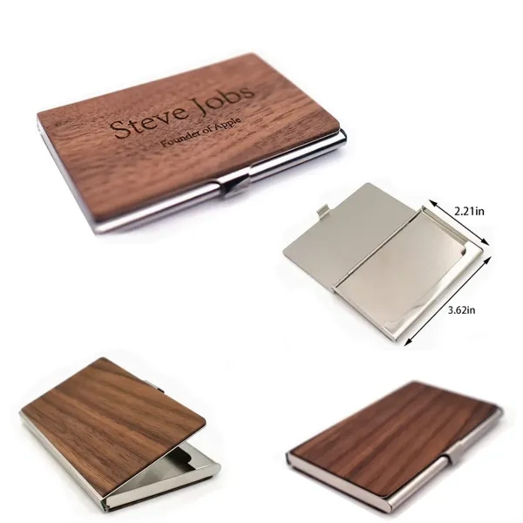 Wooden business card box
2