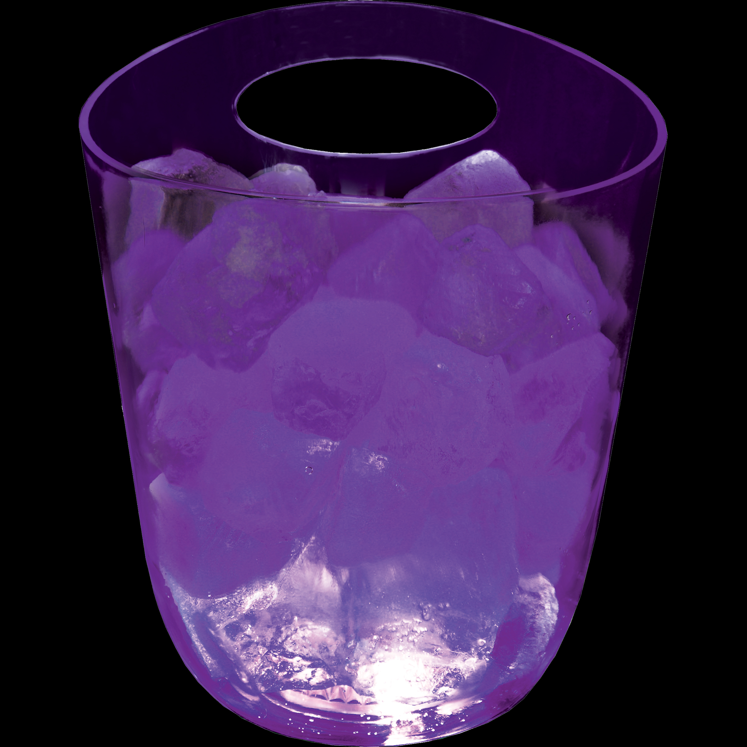125oz Lites Up Plastic Champagne Ice Bucket with Handle 16
