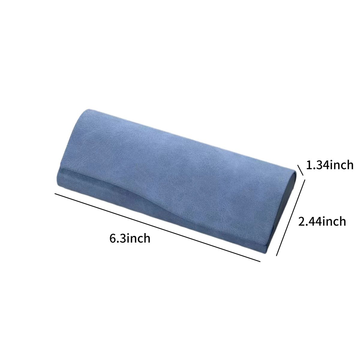 Compact Leather Eyewear Case with Soft Lining 6