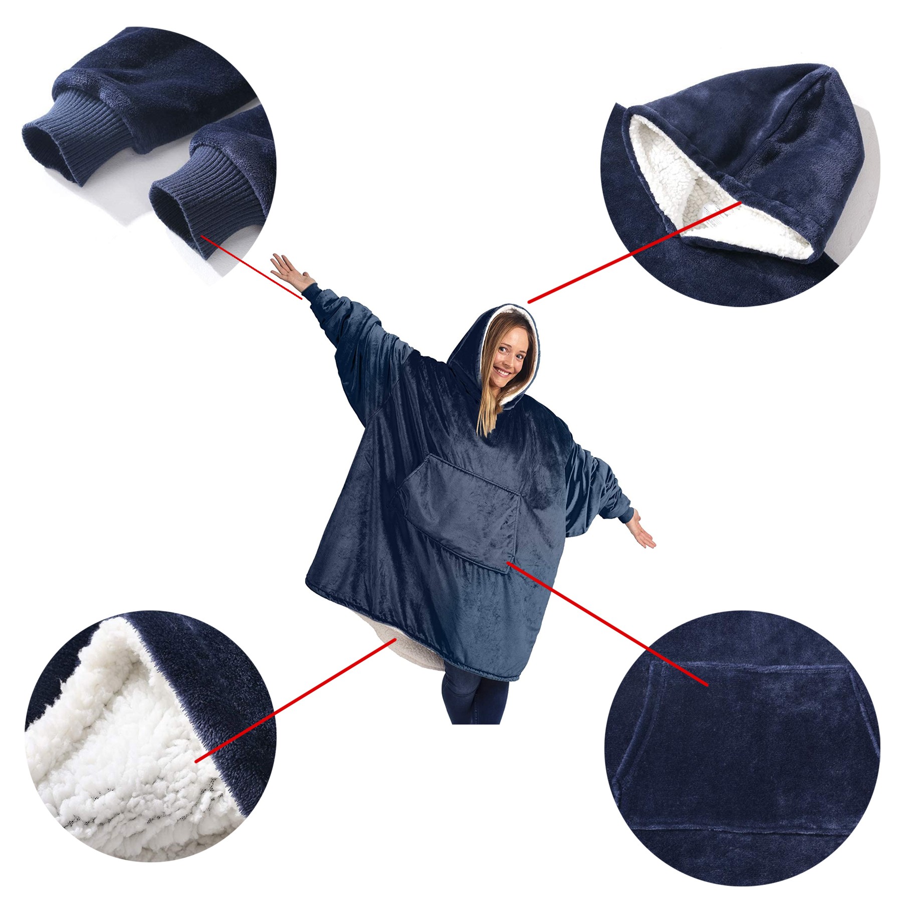 Wearable Blanket Hoodie 2