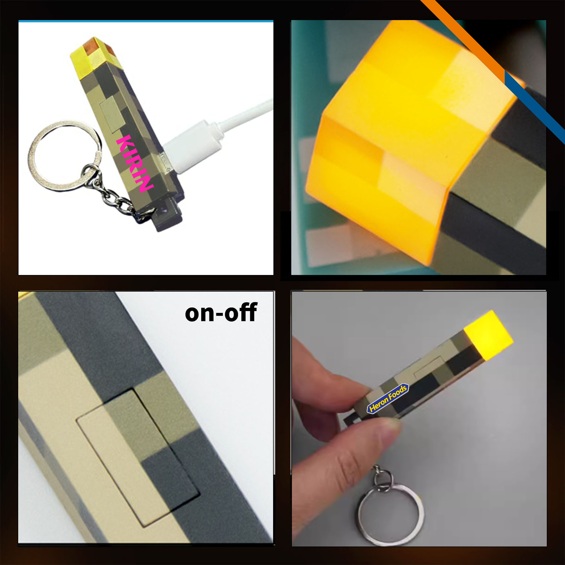 Tlish Torch LED Light Keychain 4