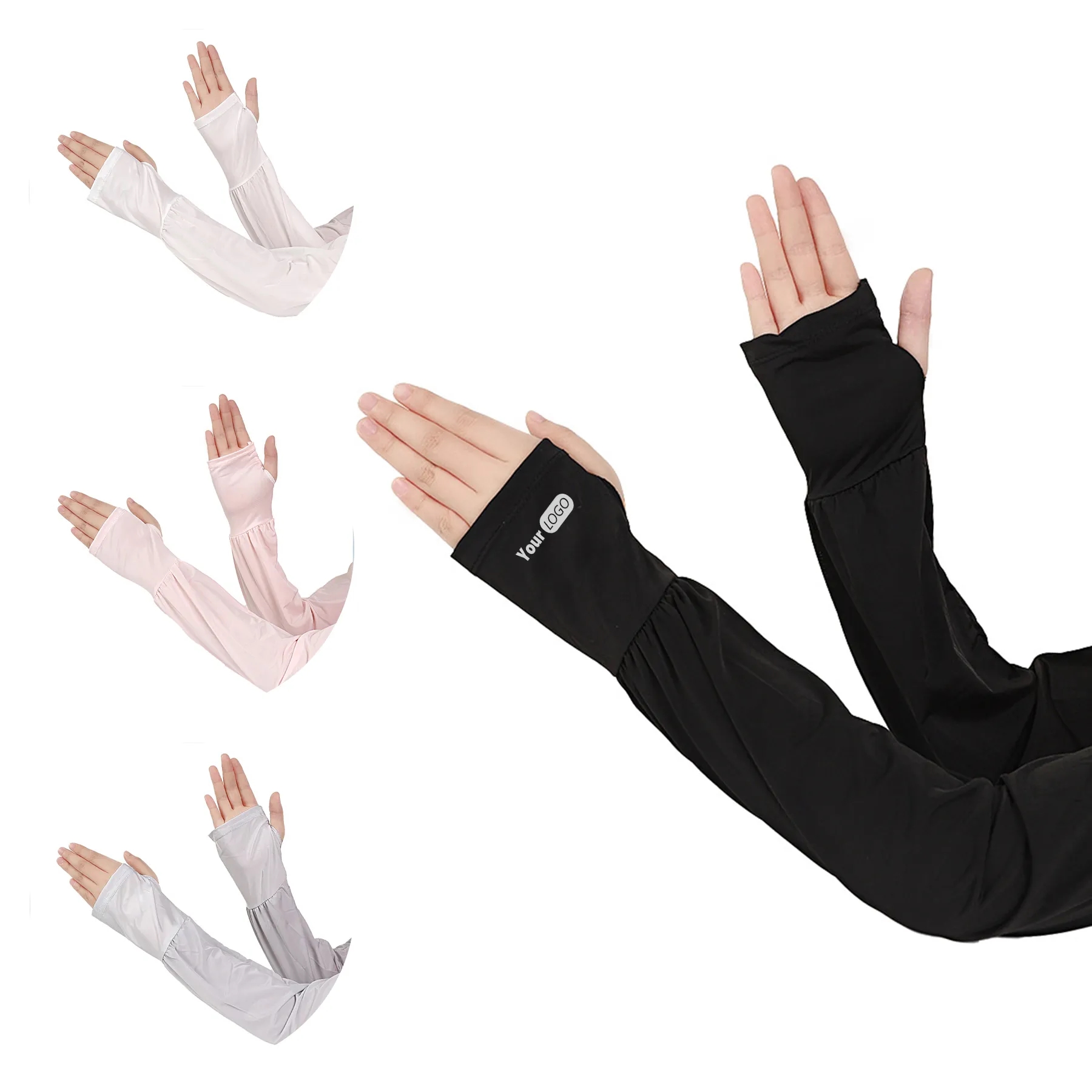 Nylon Summer Sunscreen Breathable Ice Silk Sleeves 2
