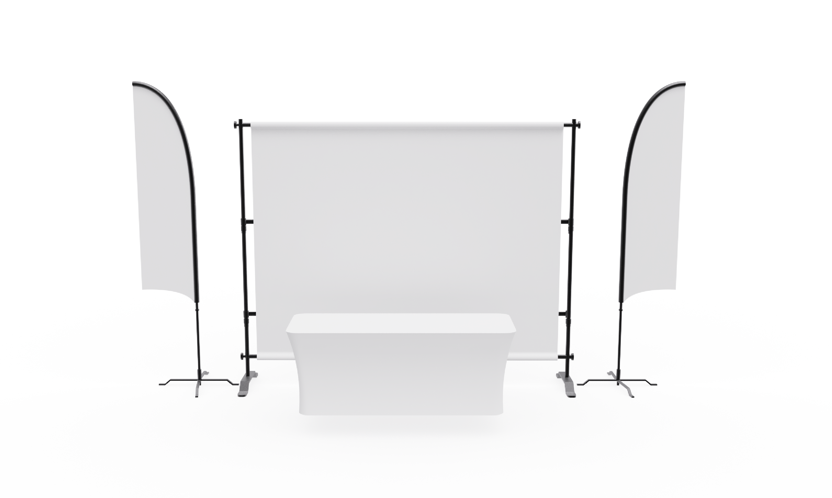 10ft Display Kit With Backdrop, Feather Flags & Table Cover 4