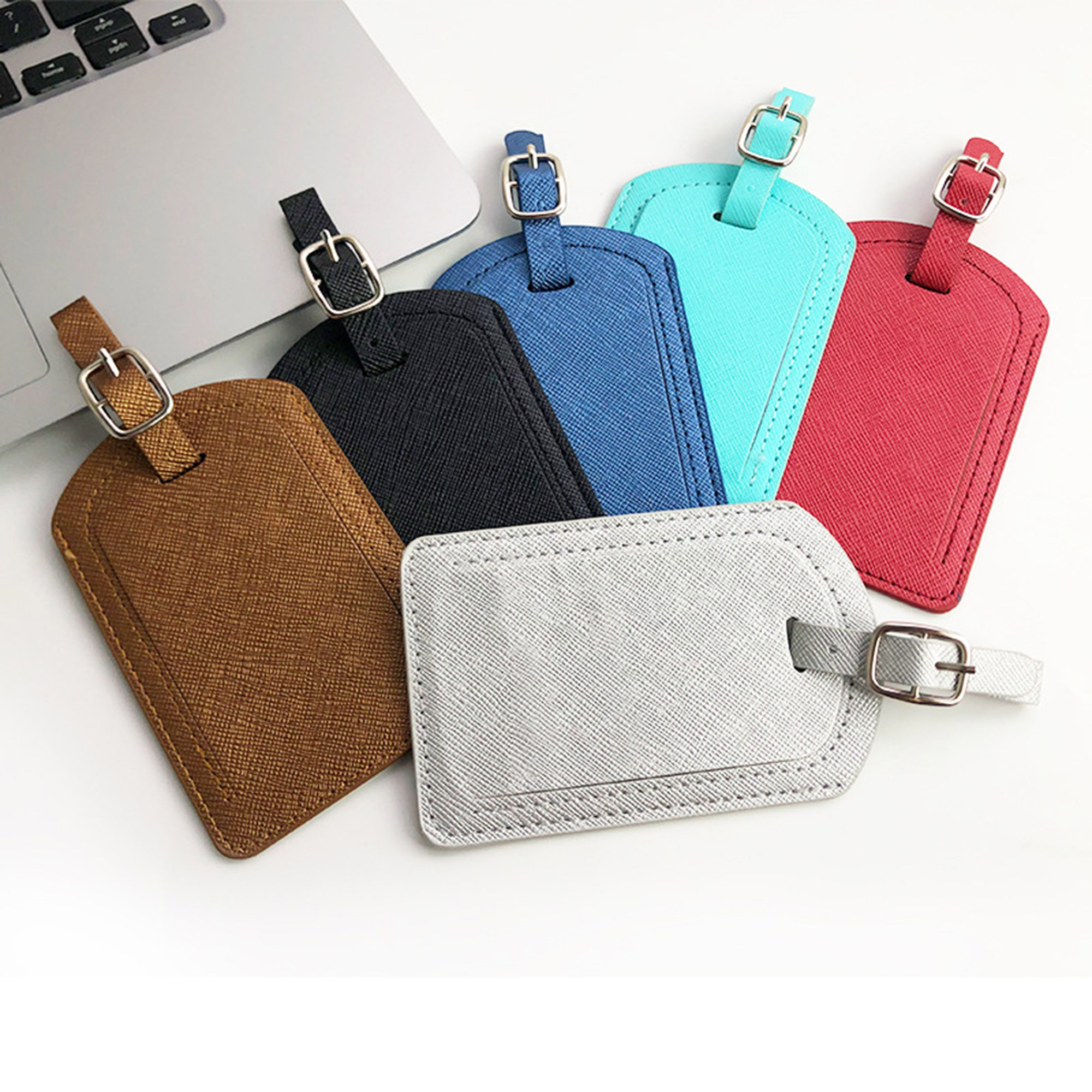 Premium PU Leather Luggage Bag Case Tags 6