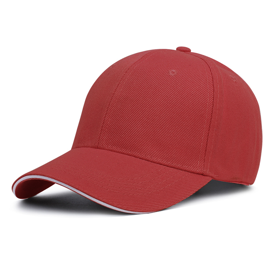 Stock Solid Color Poly Twill 6-Panel Baseball Cap w/ 15