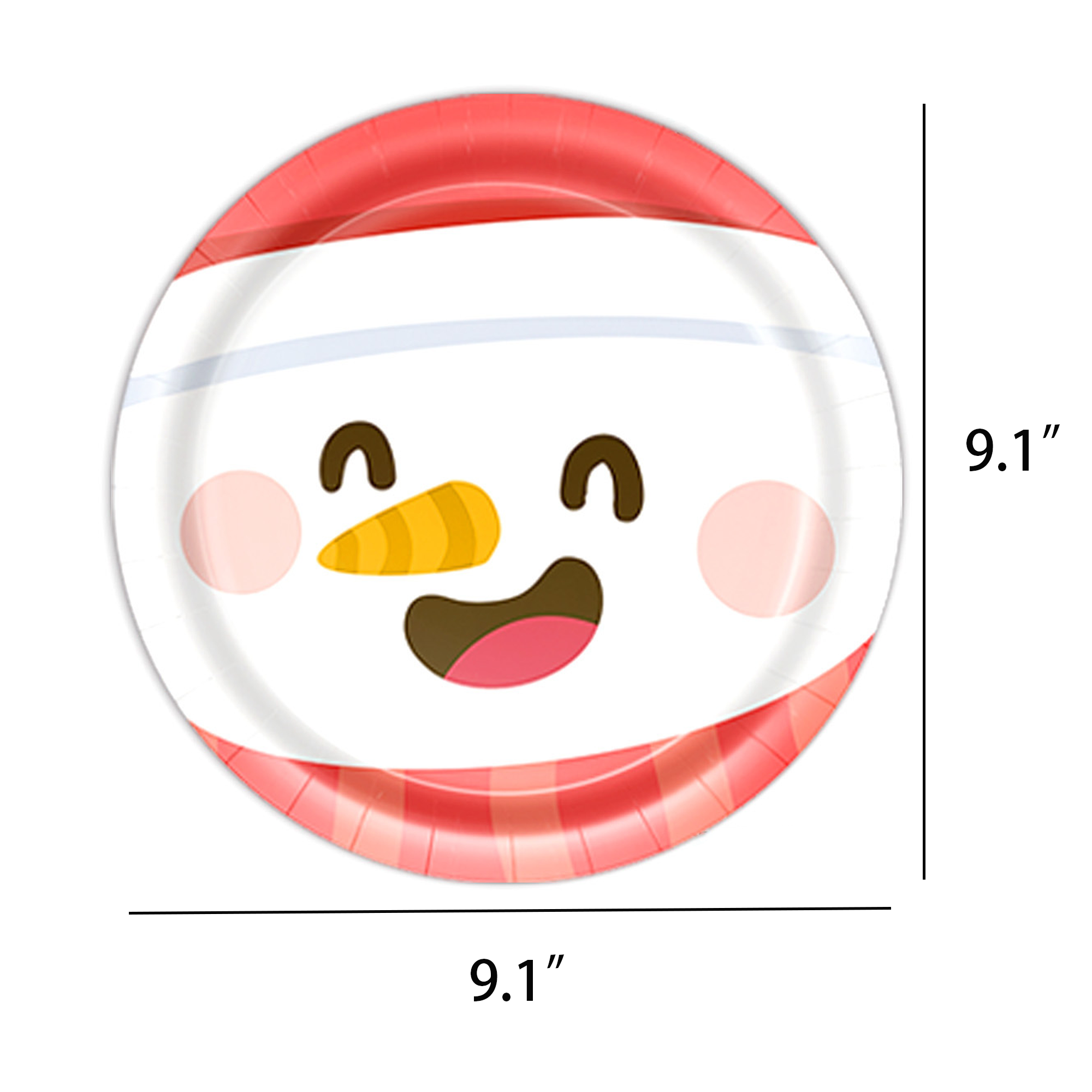 Christmas Party Plates Disposable 2