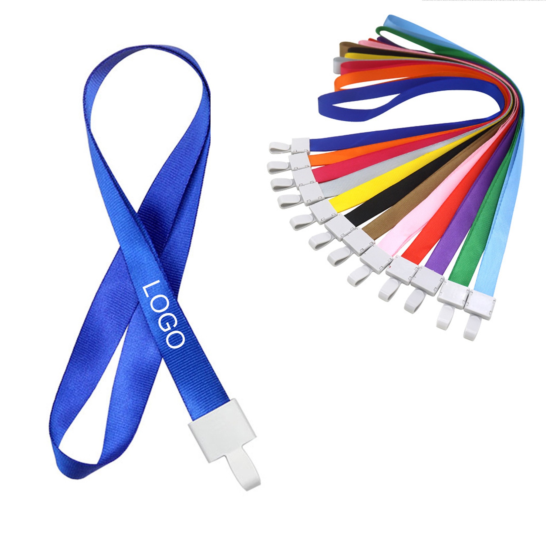 3/4" Solid Polyester Exhibition Lanyard For Id Badges