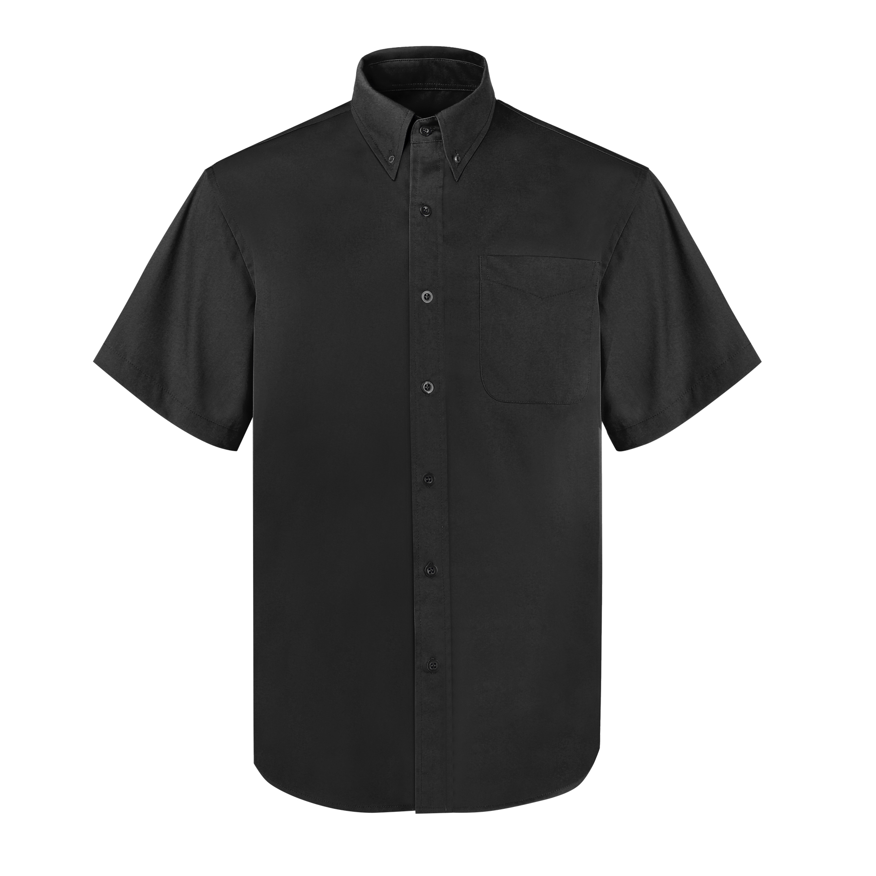 Men's Short Sleeve Twill Button Down Shirt 3