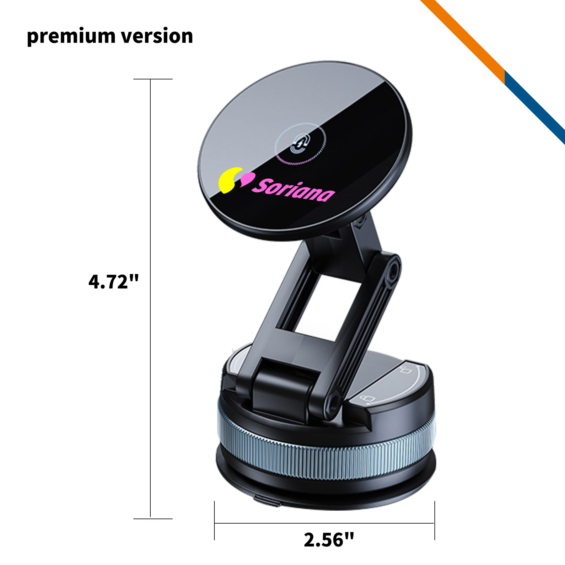 Ansty Foldable Vacuum Suction Magnetic Phone Holder 11