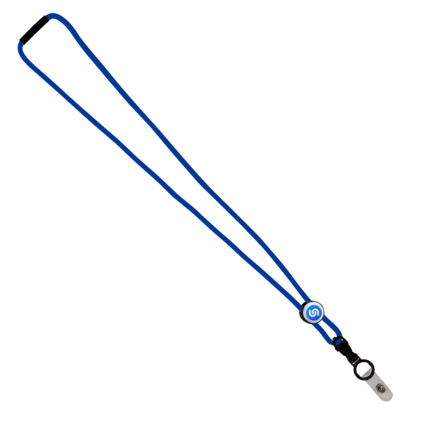 3/16" Nylon Cord Lanyard with Snap-Buckle Release, Standard O-Ring & Slider 30