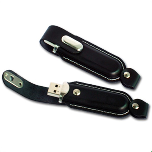 Leather Round Edged USB Flash Drive 13