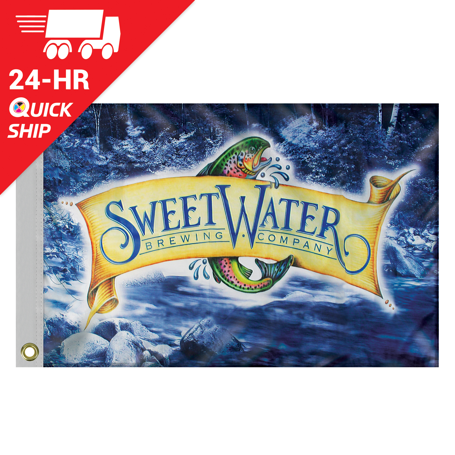 24 - Hour 2' x 3' Polyester Flag 7