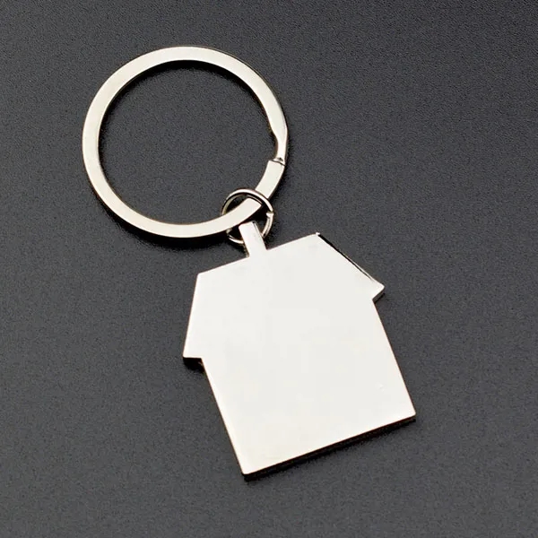 Metal House Shaped Real Estate Keychain 2