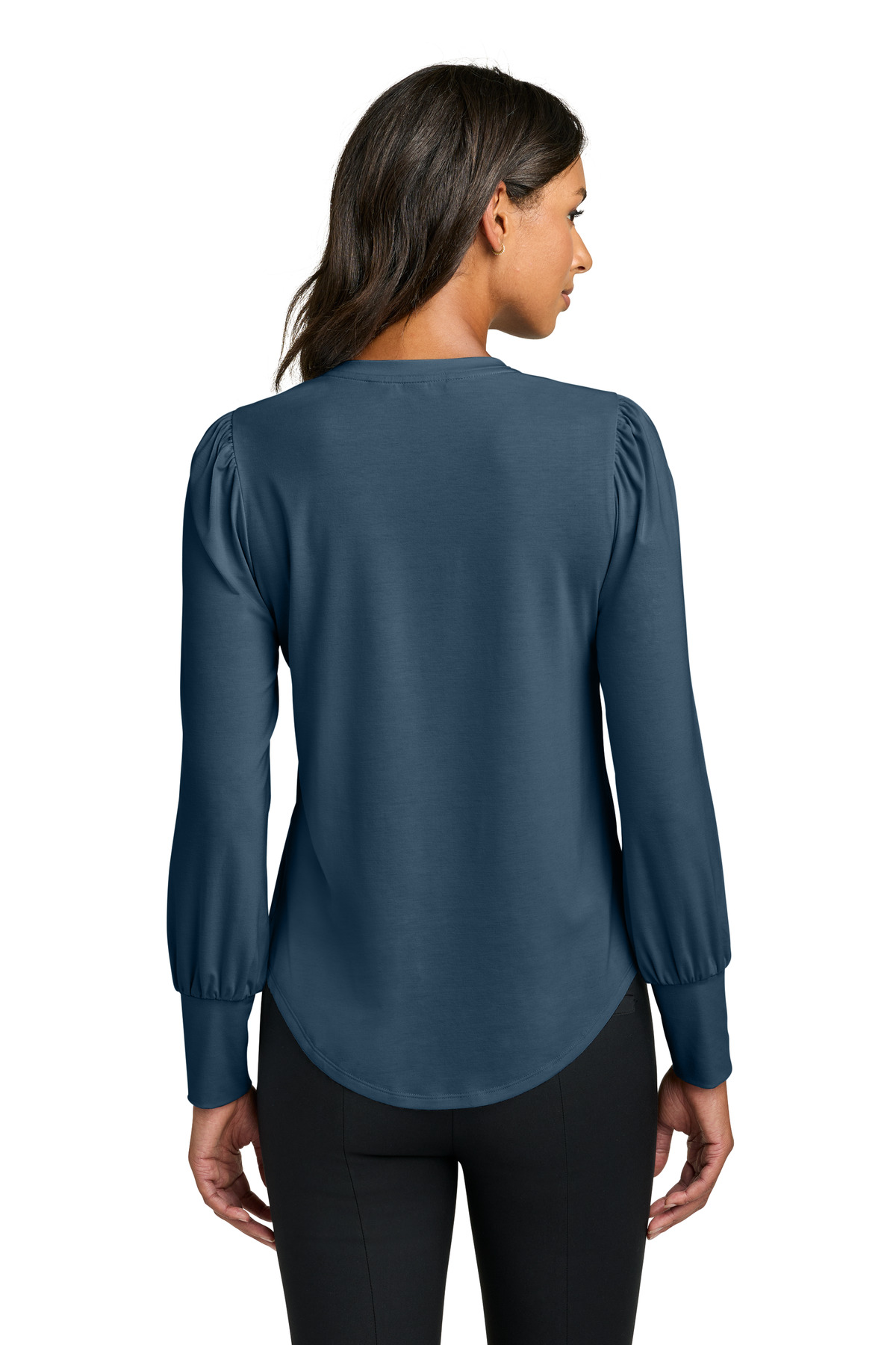 Mercer+Mettle Women's Stretch Jersey Long Sleeve Blouson Top MM1019 56
